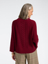Zopfmuster-Pullover aus reiner Wolle image number 1