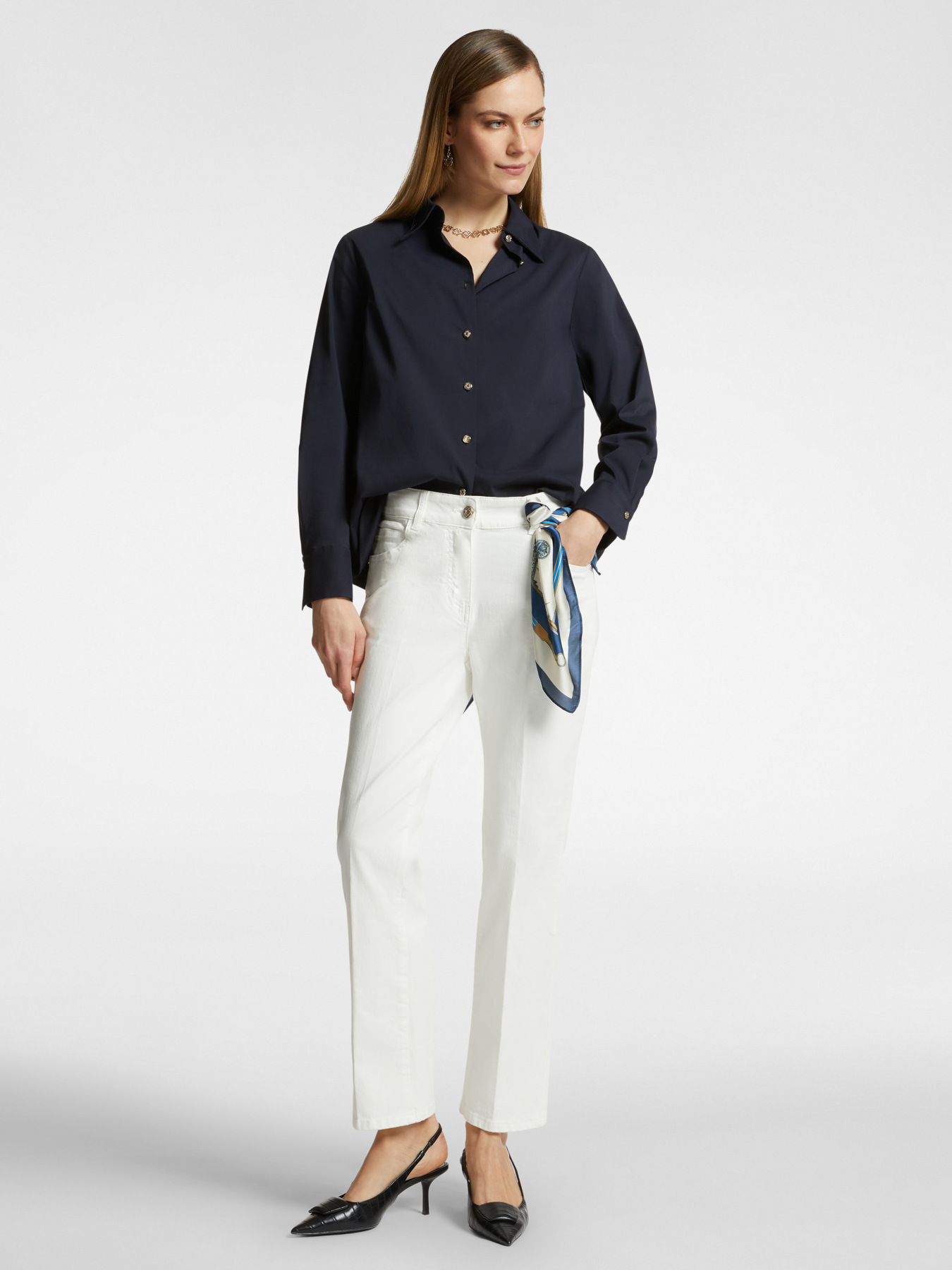 Camicia in tessuto stretch image number 2