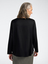Blusa in raso di viscosa stretch image number 1