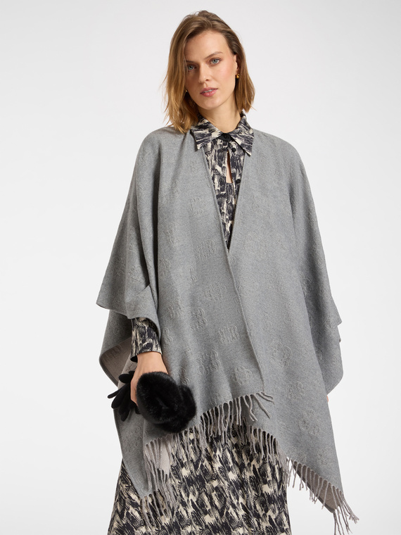 Reversible Monogram Cape