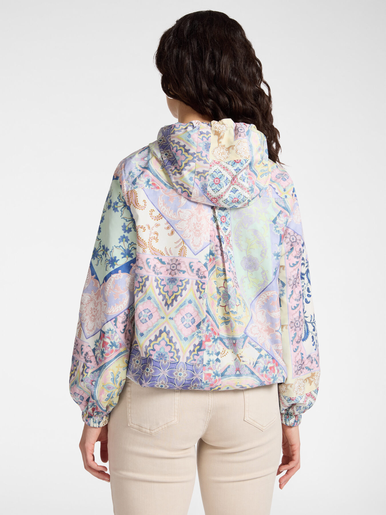 Parka reversible estampado con capucha image number 1