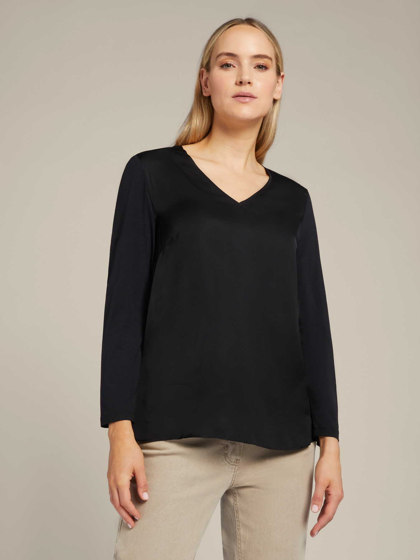 T-Shirt aus zwei Bio-Viskose-Stoffen image number 2