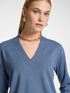 Camisola de malha de viscose decote em V image number 3