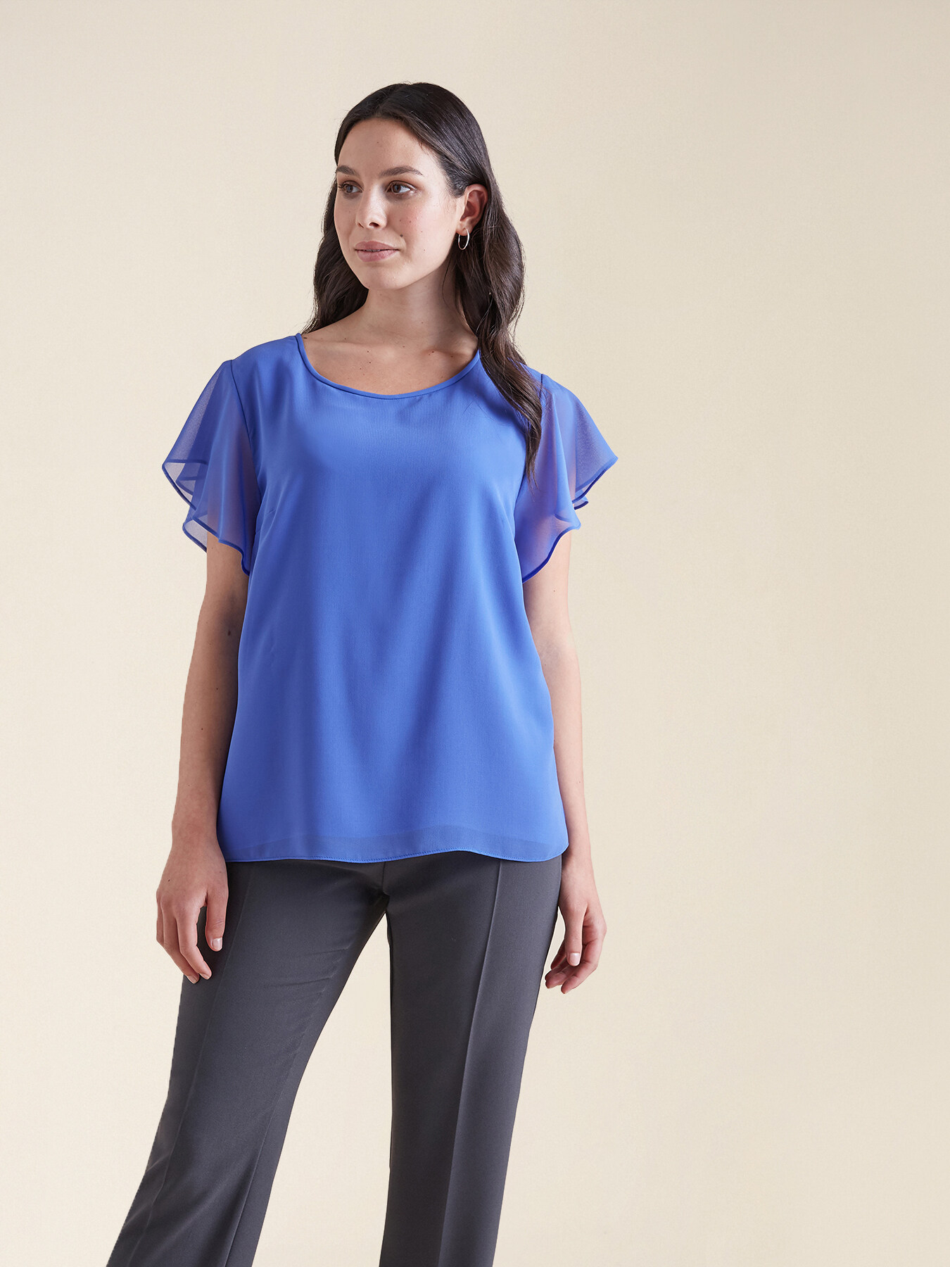 Blusa elegante in georgette image number 2