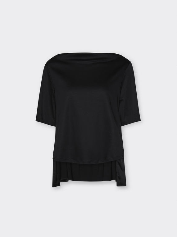 T-Shirt aus Baumwolle mit R&uuml;schen hinten