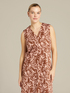 Printed dress in stretch cotton image number 2
