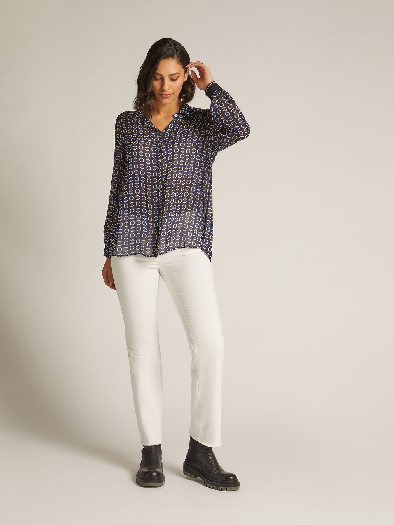 Chemise en viscose imprim&eacute;e image number 0