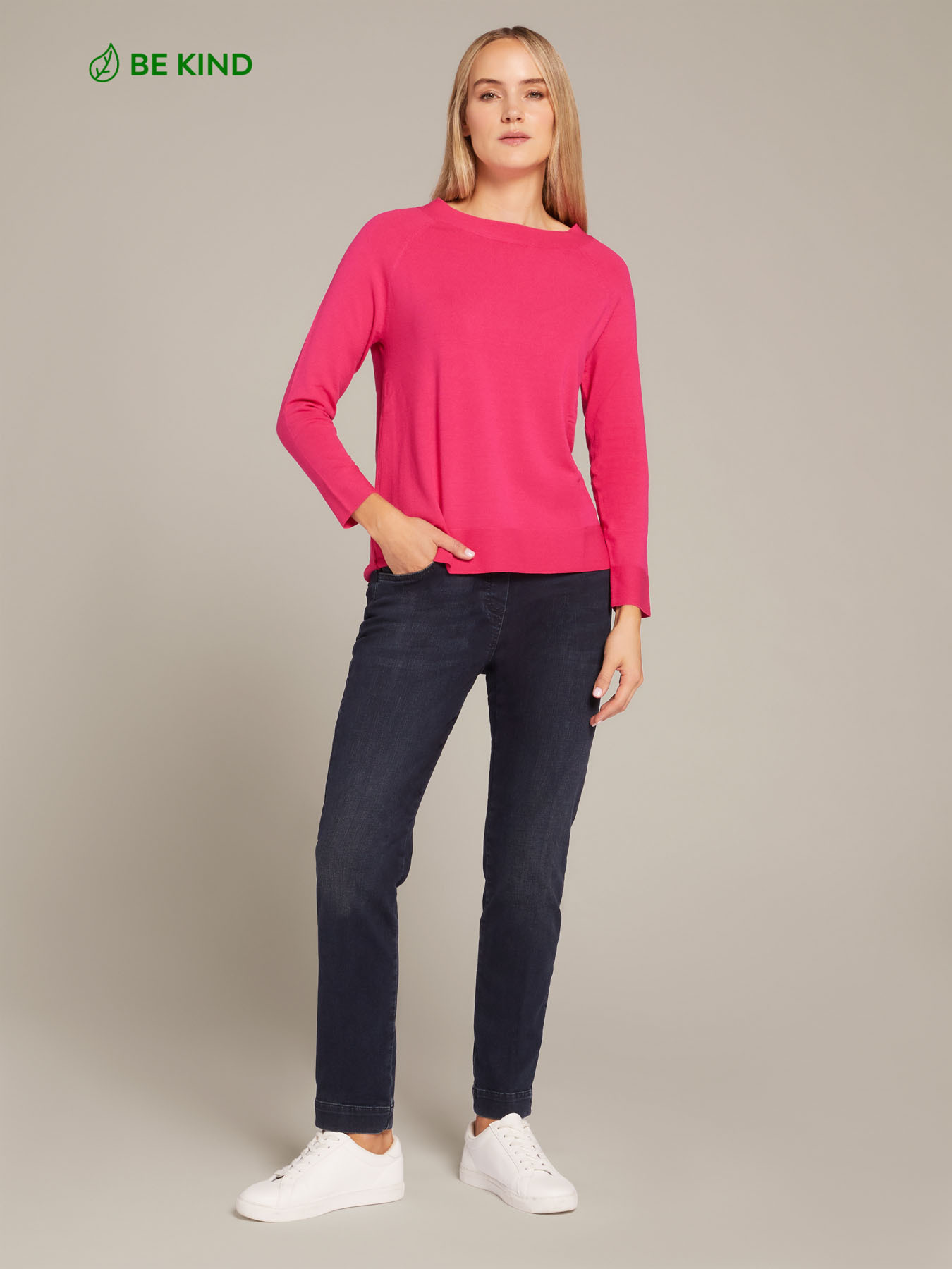 Sweater with boat neck image number 0