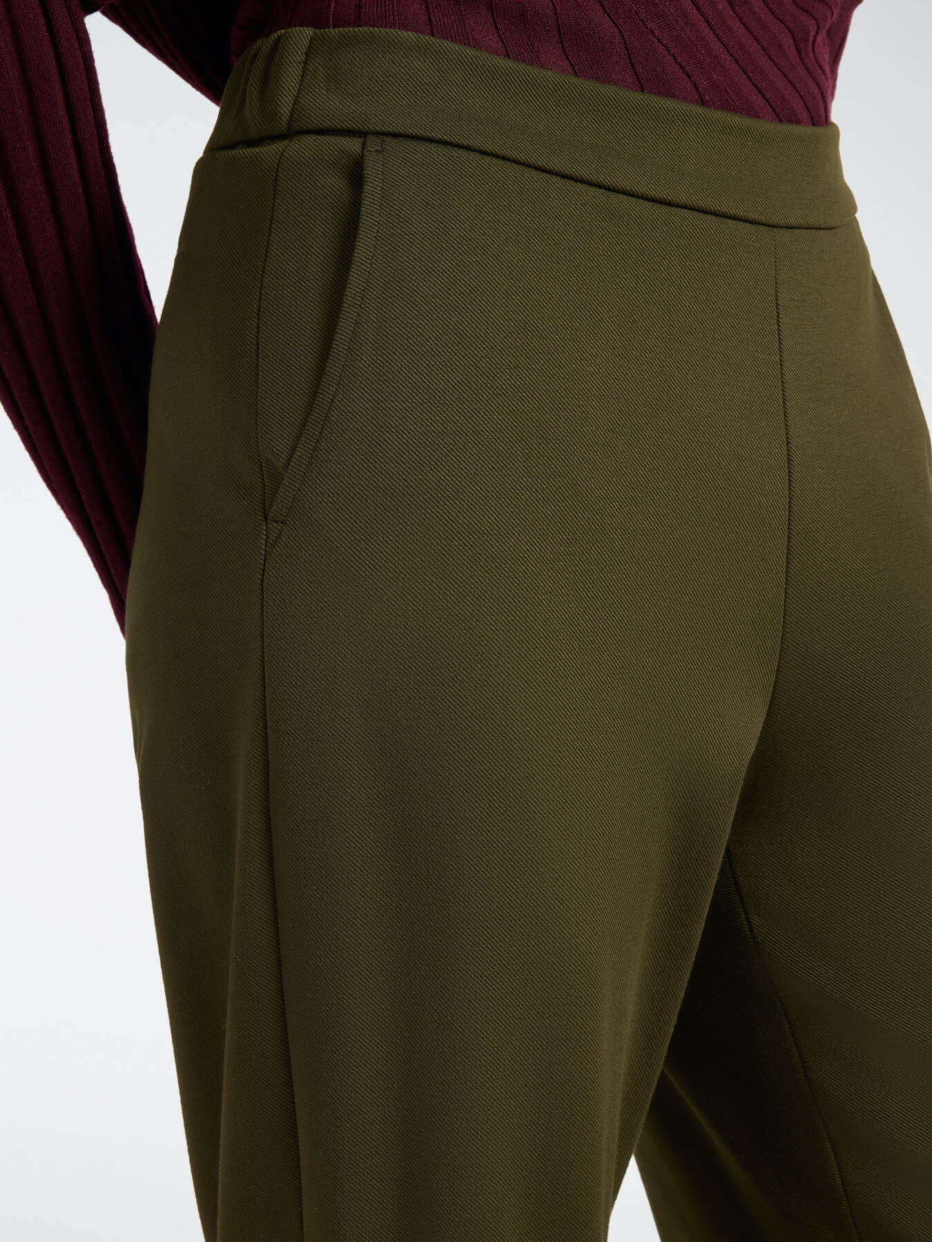 Palazzo pants in viscose blend image number 3