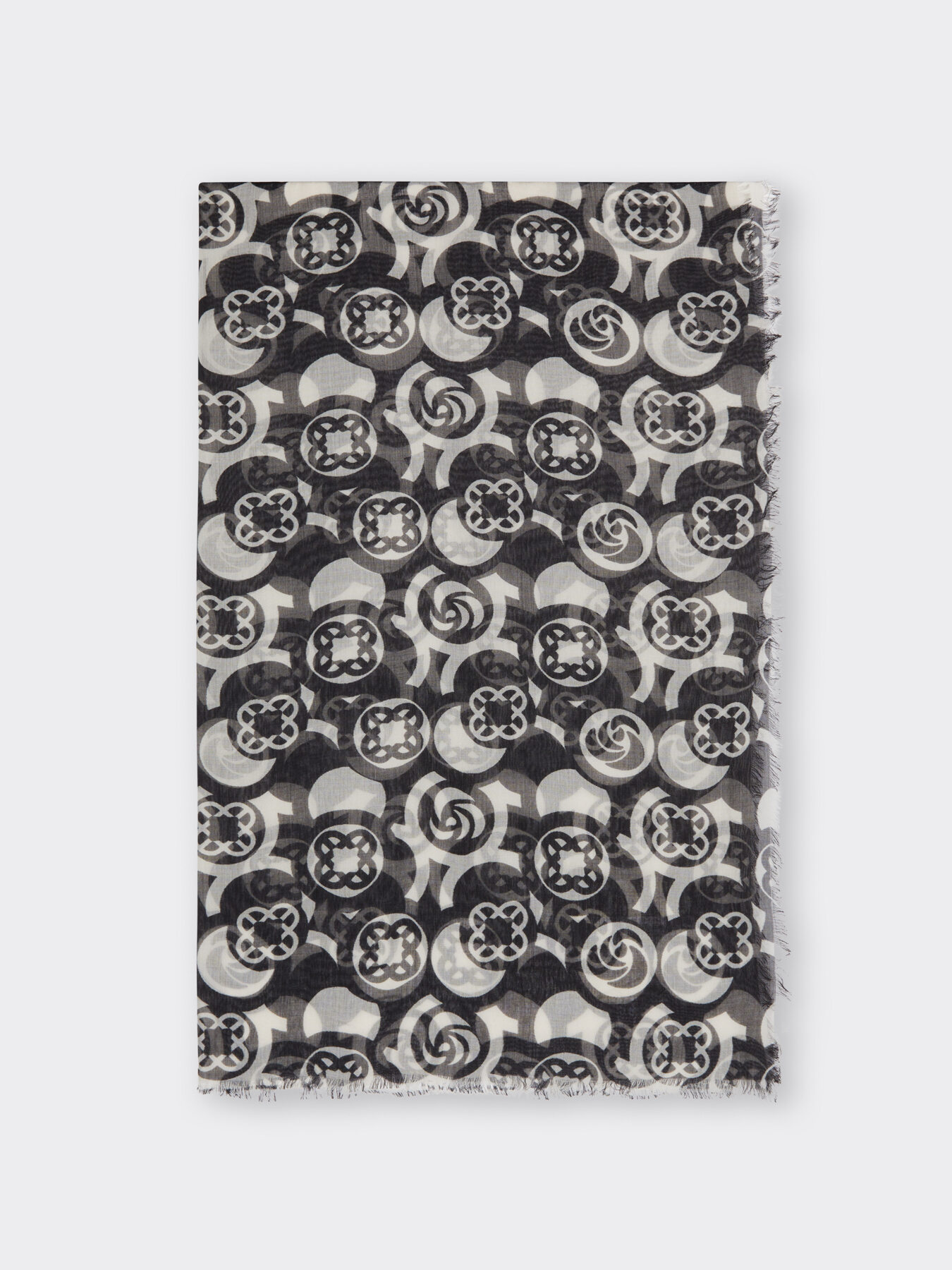 Foulard in modal stampato image number 1