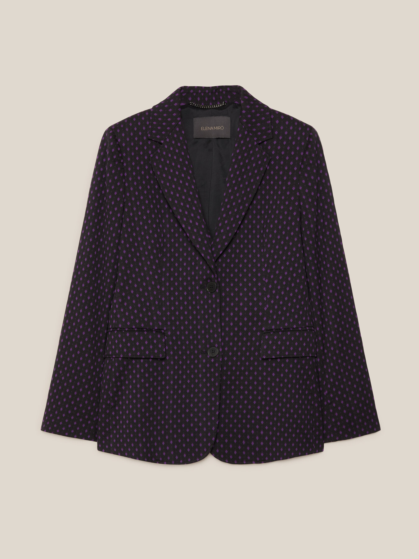 Jacquard fabric blazer image number 4