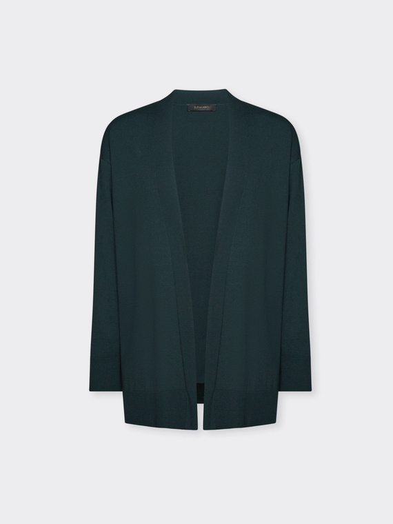 Cardigan long ouvert sur le devant
