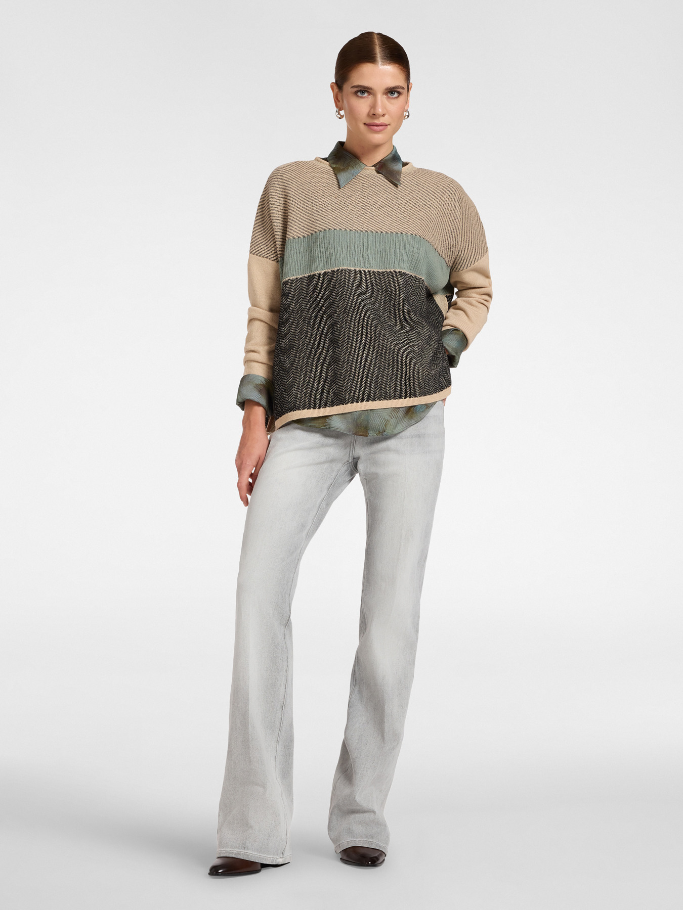 Maglia in lana jacquard image number 2