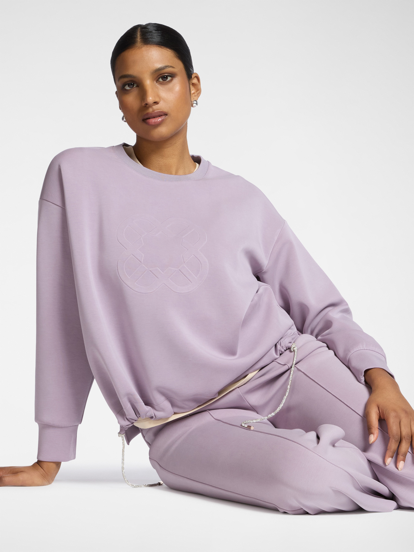 Sweat en scuba avec logo Monogram image number 0