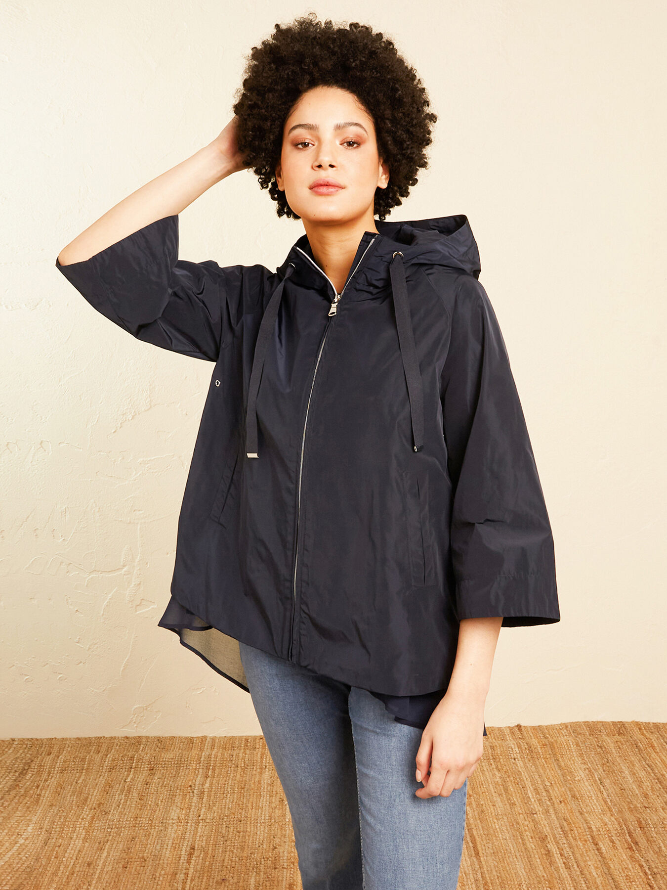 Jaqueta caban com capuz image number 2