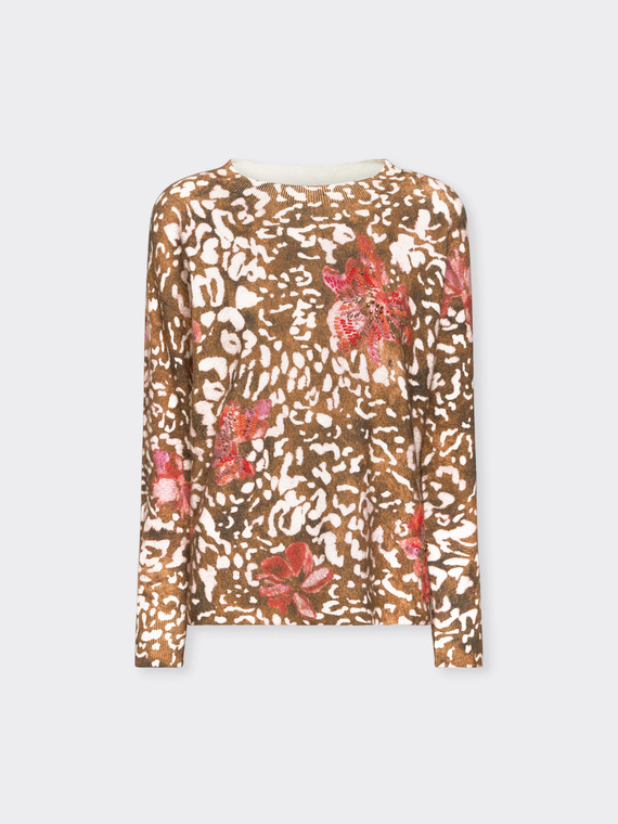 Pullover mit Punktemuster