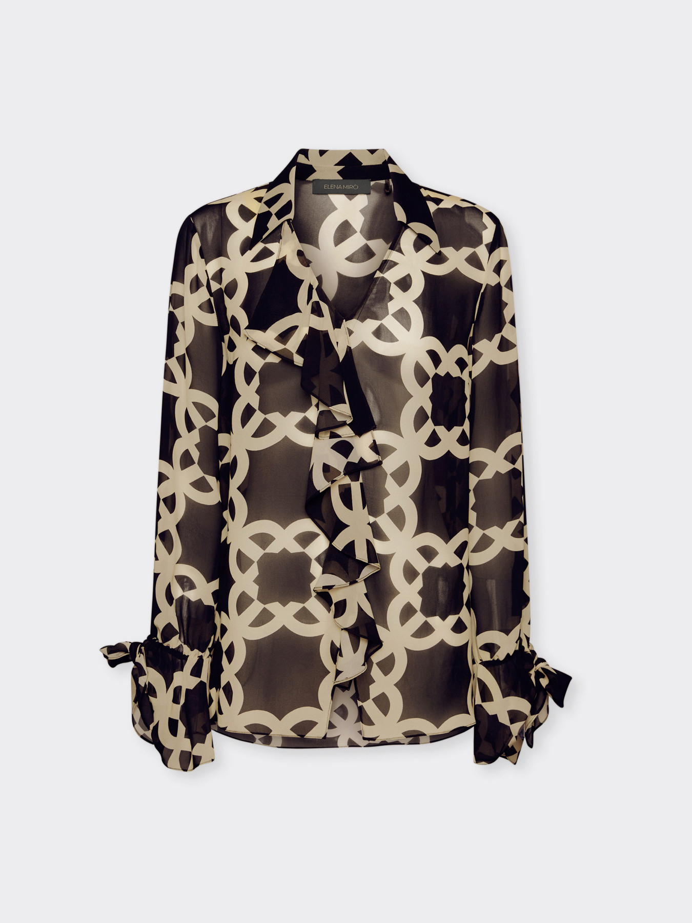 Bluse mit Monogramm image number 4