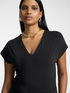 Jersey jumpsuit with V-neck image number 3