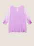 Tunica misto seta con maniche in organza image number 3