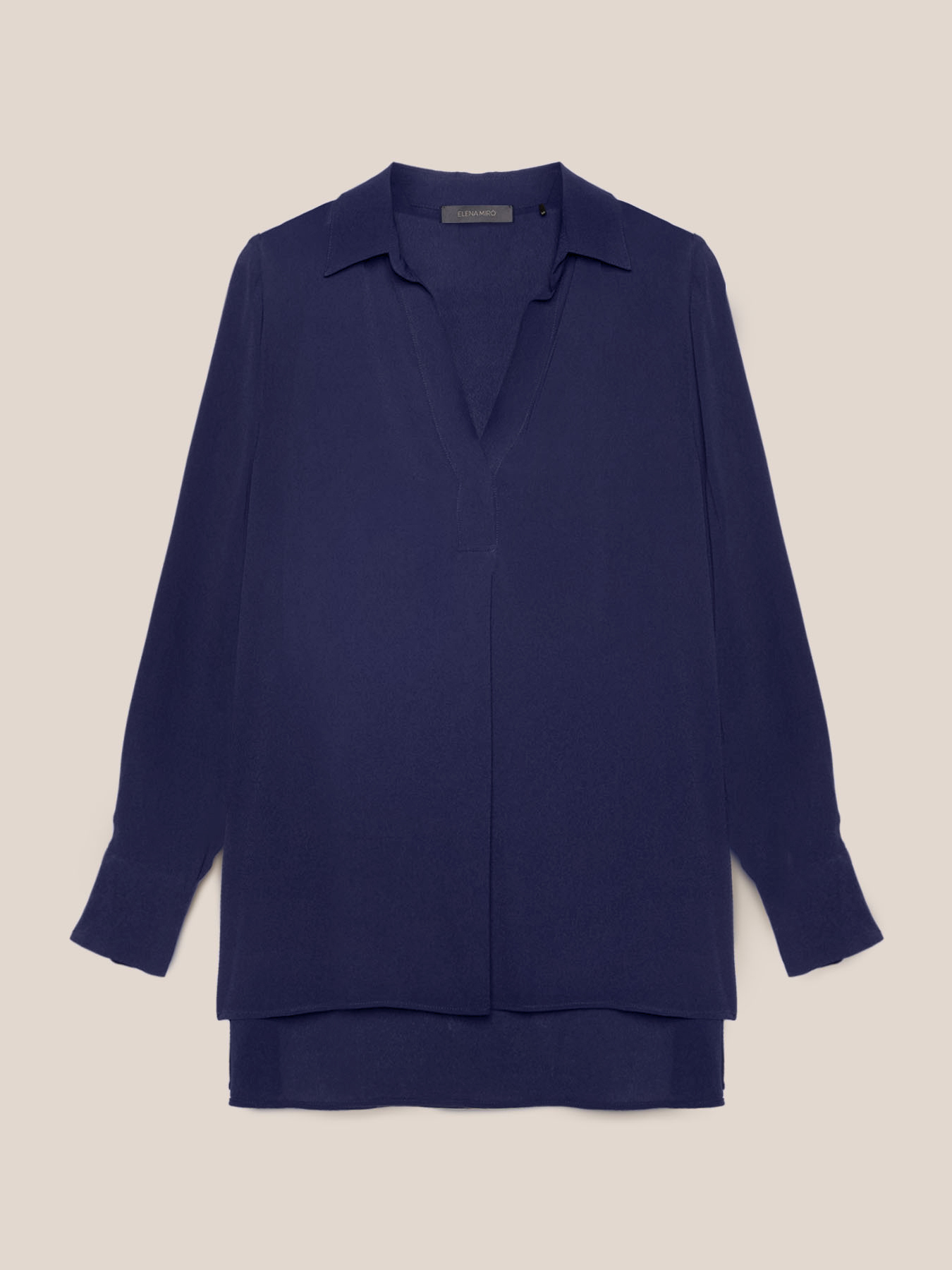 Bluse mit Kragen und seitlichen Kn&ouml;pfen image number 3