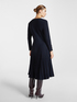Pleated tricot knit dress image number 1