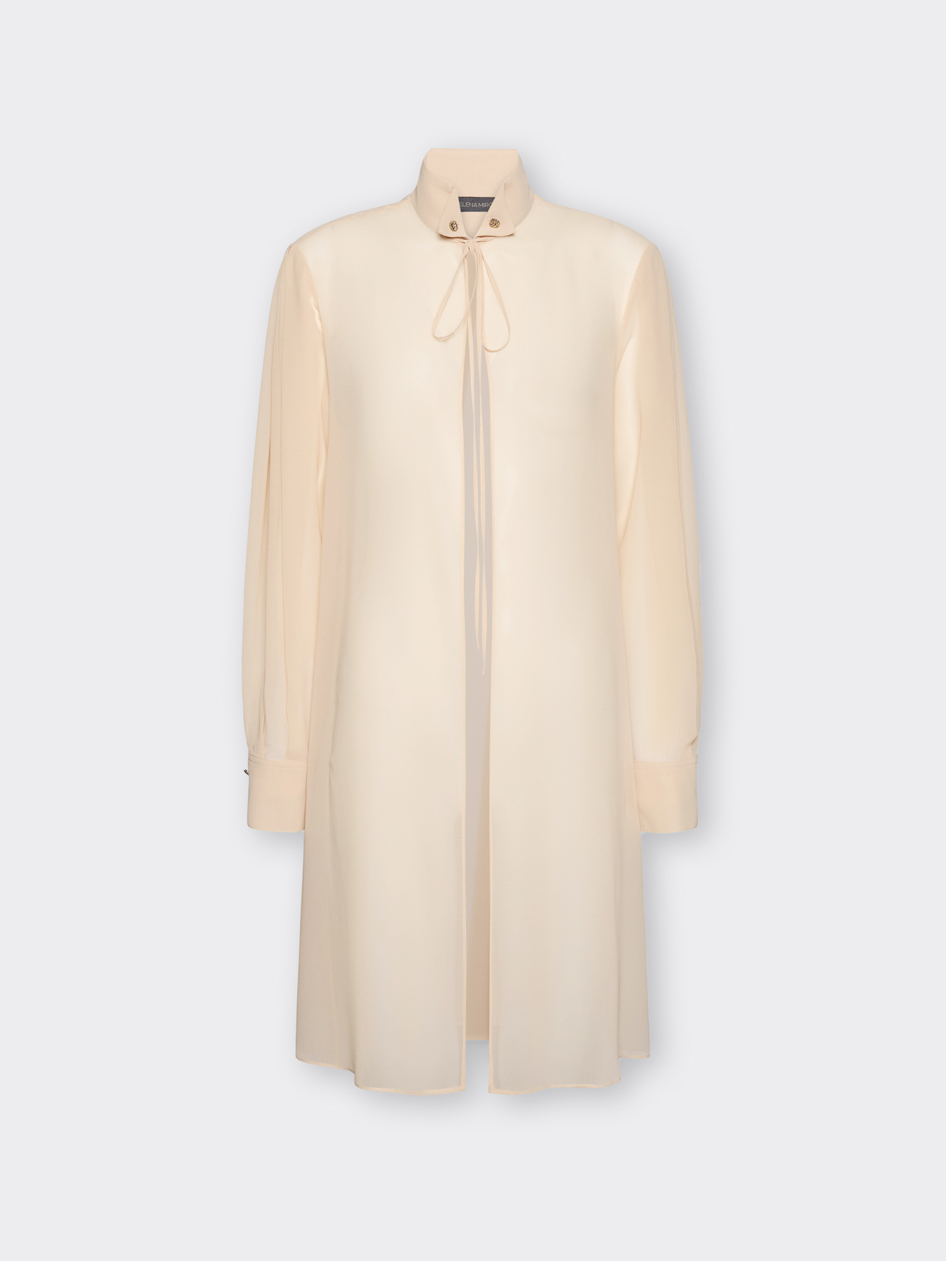 Long georgette shirt image number 4