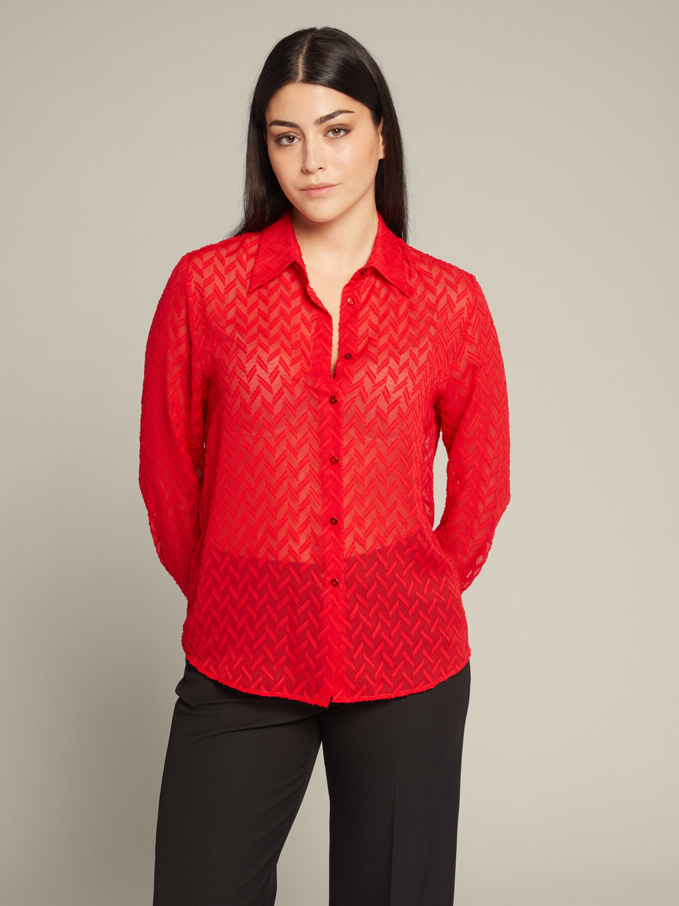 Camicia in fil coup&eacute; image number 0