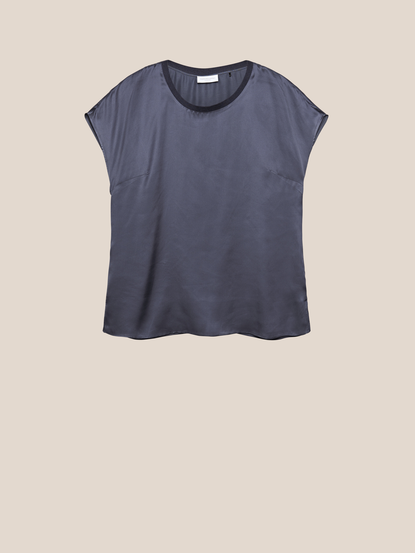 Blusa in raso di viscosa image number 4