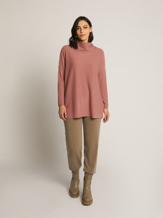 Sweater with cowl neck