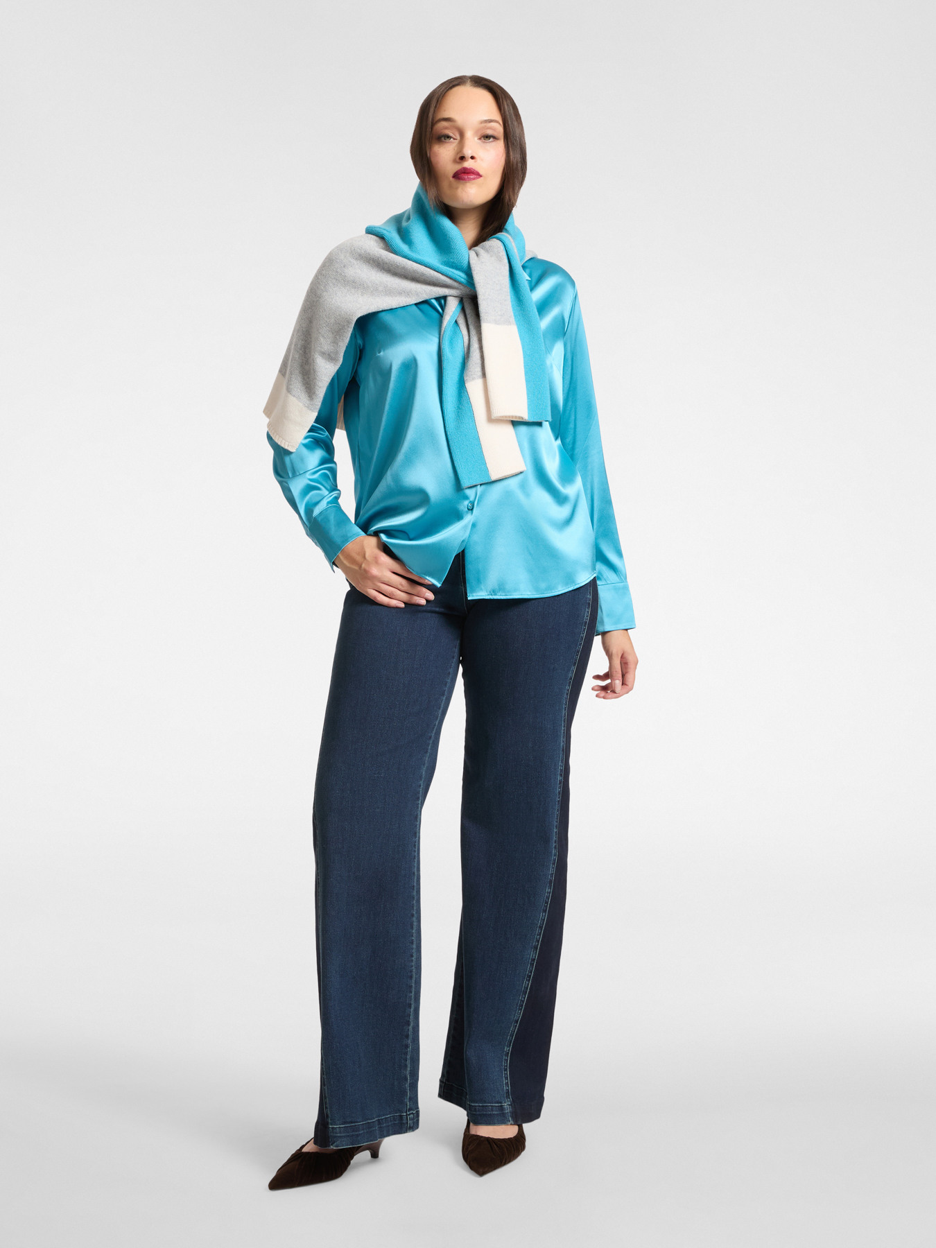 Stretch silk shirt image number 2