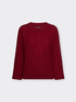 Zopfmuster-Pullover aus reiner Wolle image number 4