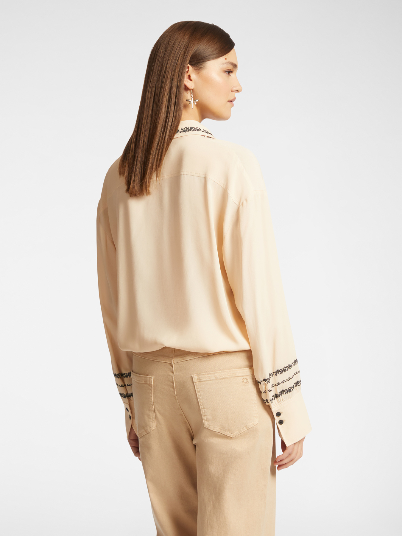 Bestickte Hemdbluse image number 1