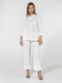 Straight-leg linen trousers image number 0