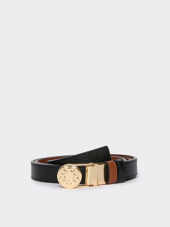 Reversible Monogram leather belt