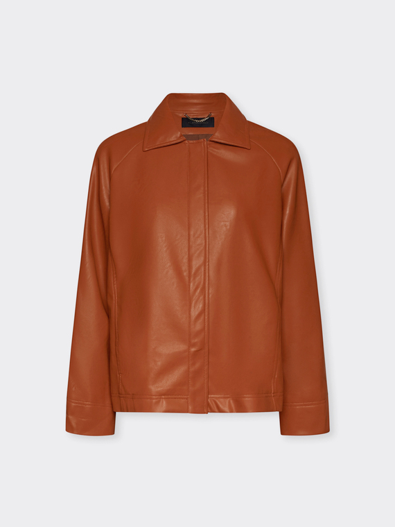 Jacke aus beschichtetem Gewebe