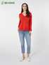 Viscose sweater with V-neck image number 0