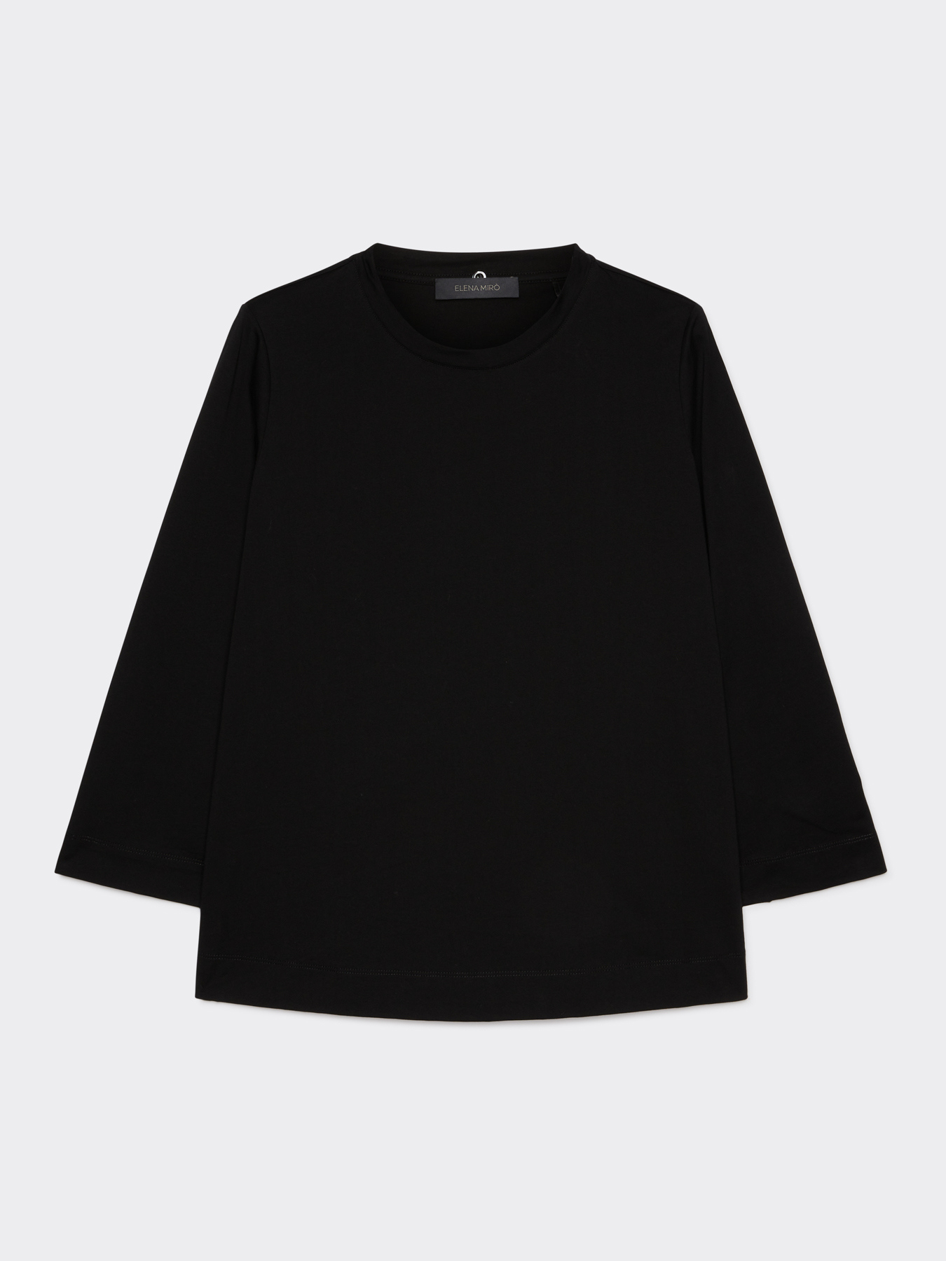 T-Shirt mit besticktem Kragen image number 5