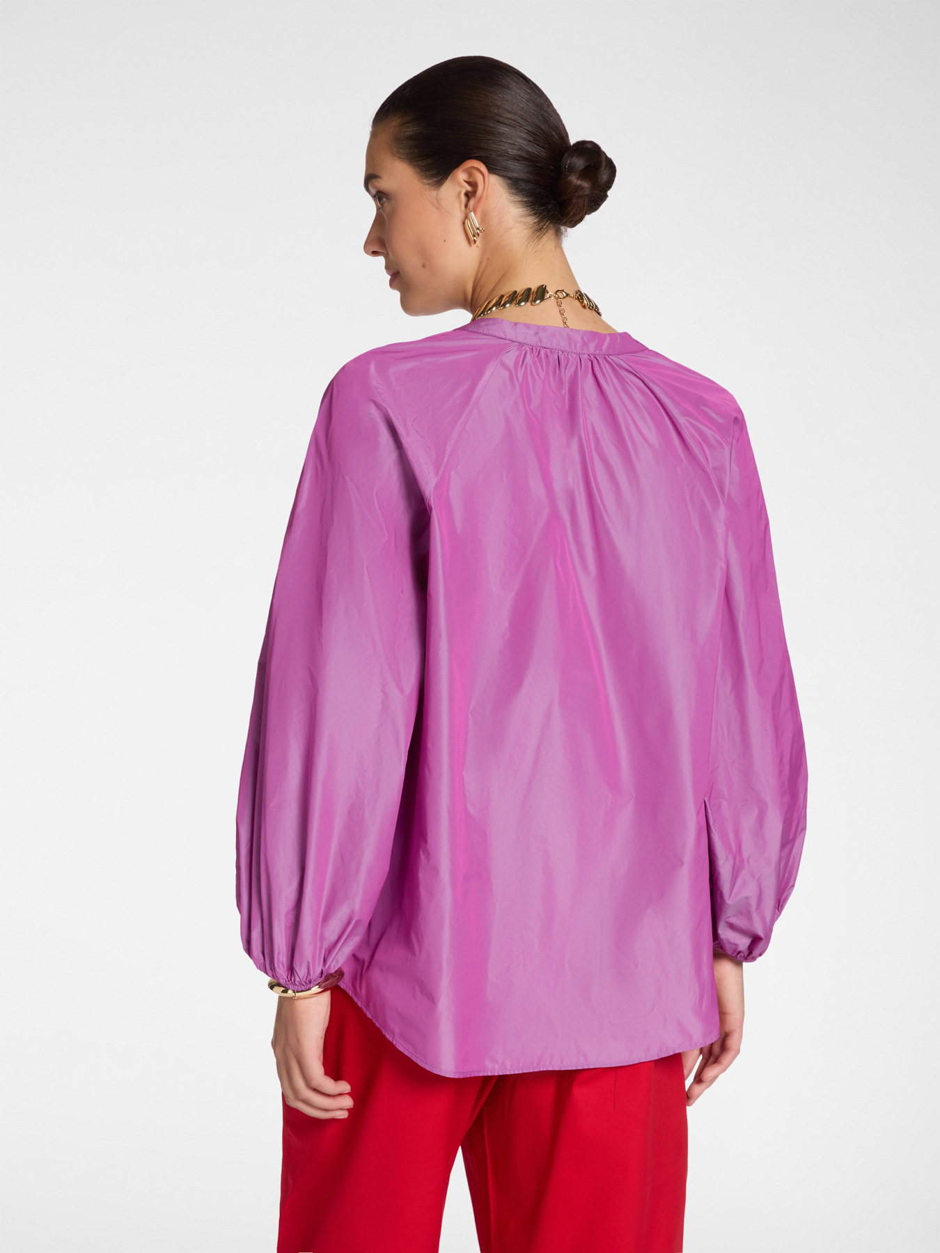 Bluse aus Taft image number 1