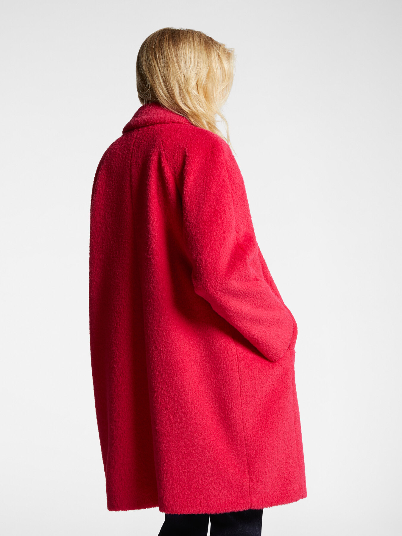 Cocoon coat with collar image number 1