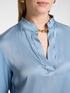 Viscose T-shirt with mandarin collar image number 3