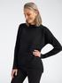 Maglia in viscosa con lavorazione a righe image number 0