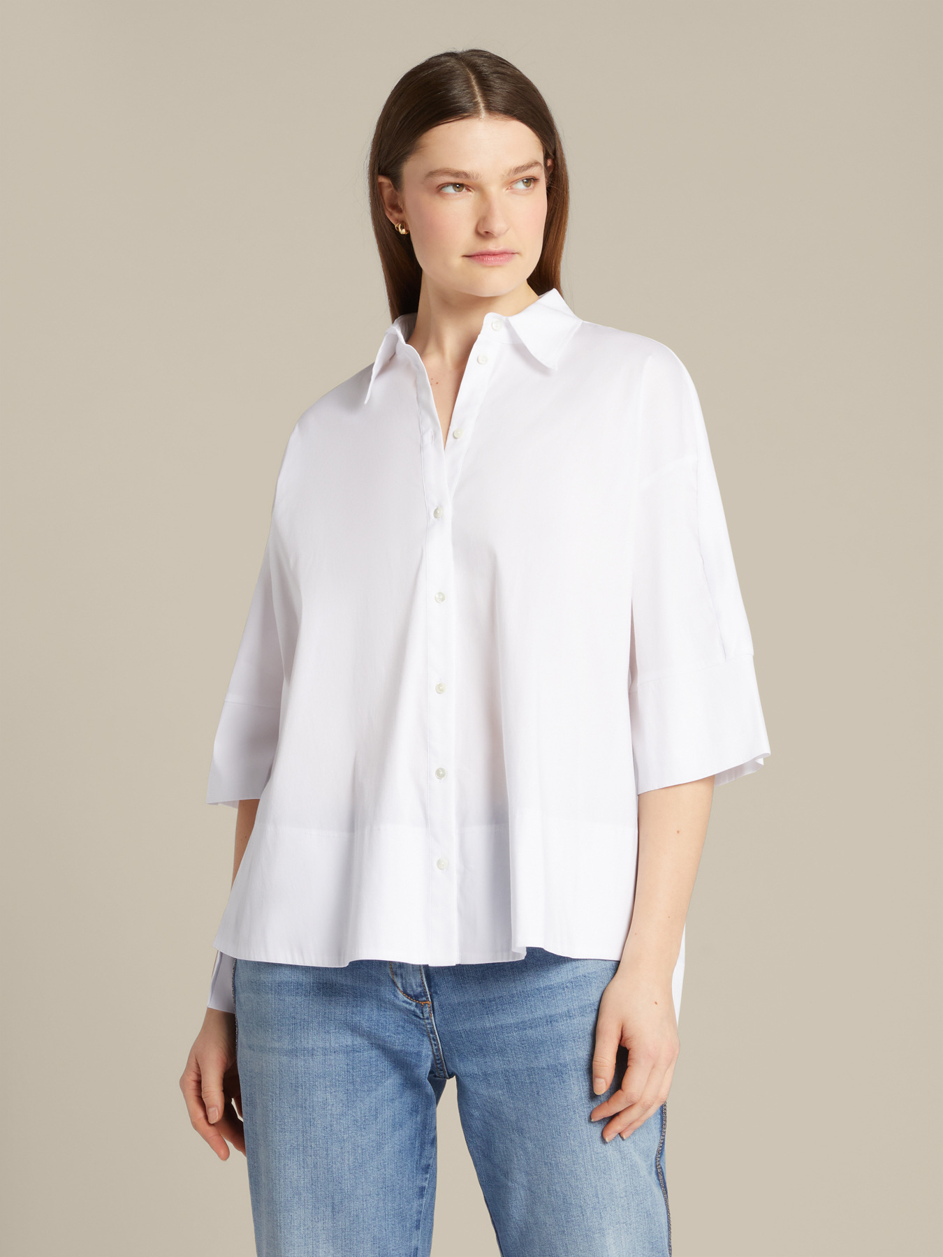 Boxy Shirt in Popeline image number 0