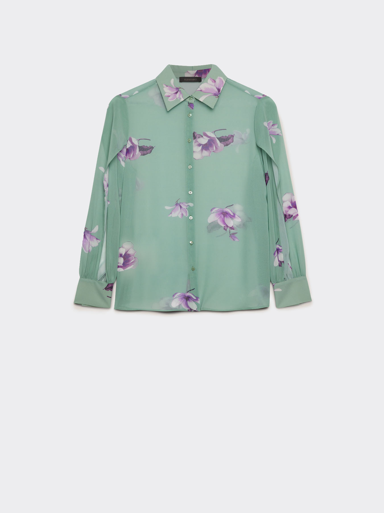 Printed shirt with slits on sleeves image number 5