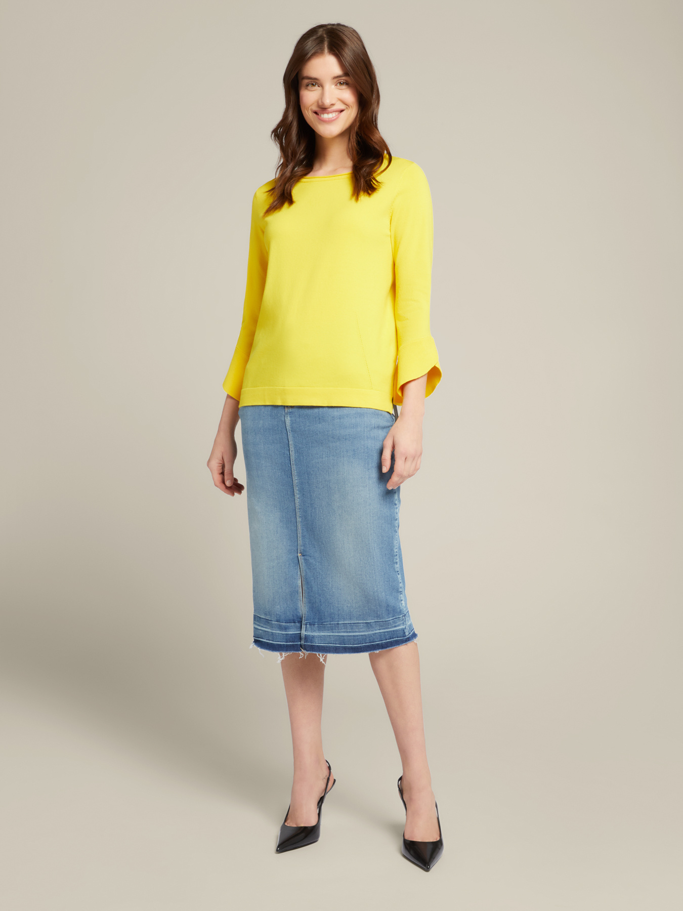 Camisola com folhos em viscose ECOVERO™ image number 3