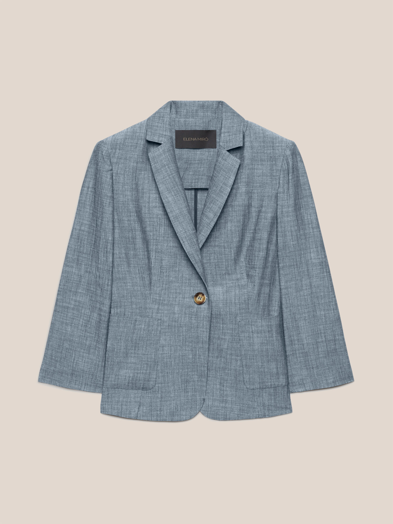 Chambray blazer image number 4