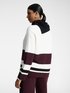 Gestreifter Strickpullover mit asymmetrischem Rollkragen image number 1