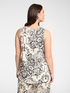 Printed viscose satin top image number 1