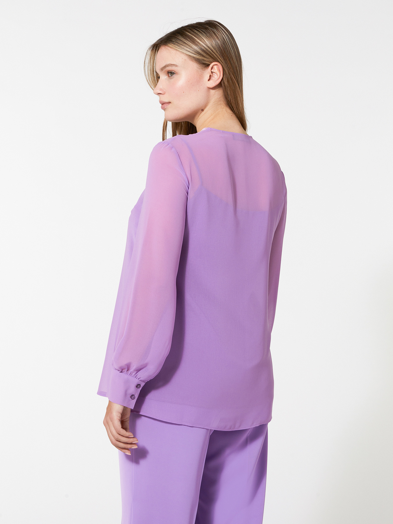 Blouse avec dentelle macram&eacute; image number 2