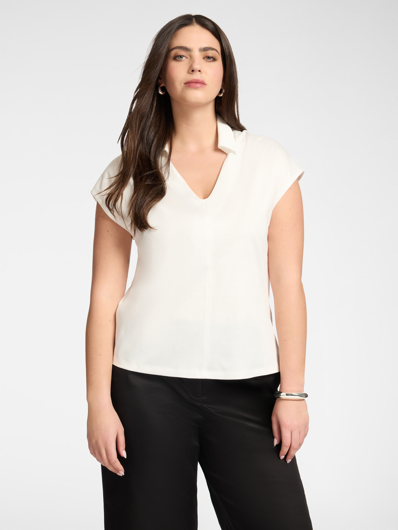 T-shirt avec col image number 0