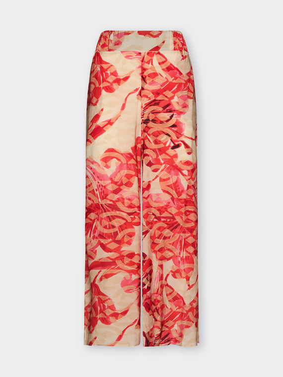 Bedruckte Palazzo-Hose